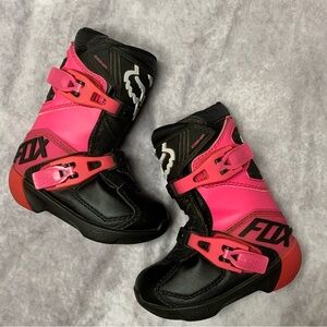 Fox Racing Comp K Motocross Boot PINK BLACK Size K 10 youth